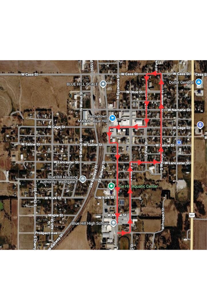 Cross Country route 