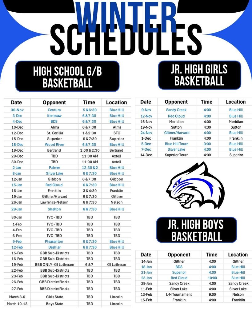 Basketball Schedules