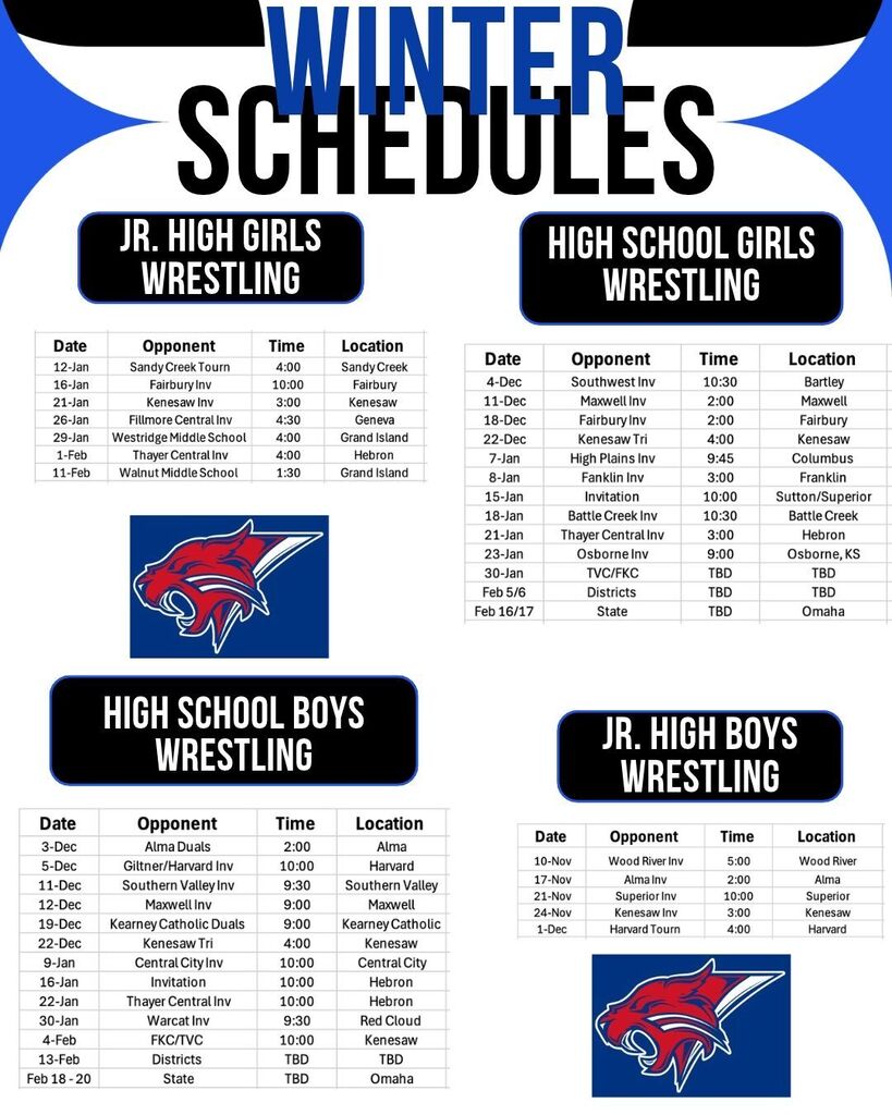 Wrestling Schedules