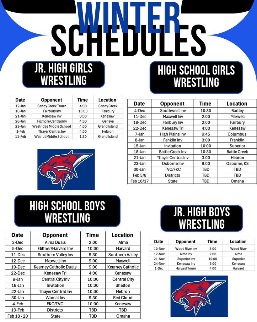 Wrestling Schedules