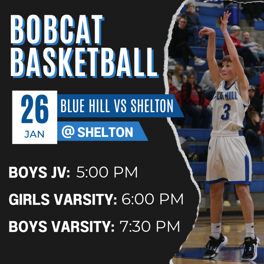 Come cheer on the Bobcat Boys & Girls Basketball teams tonight as they take on Shelton! Let's go Bobcats! 🐾🏀