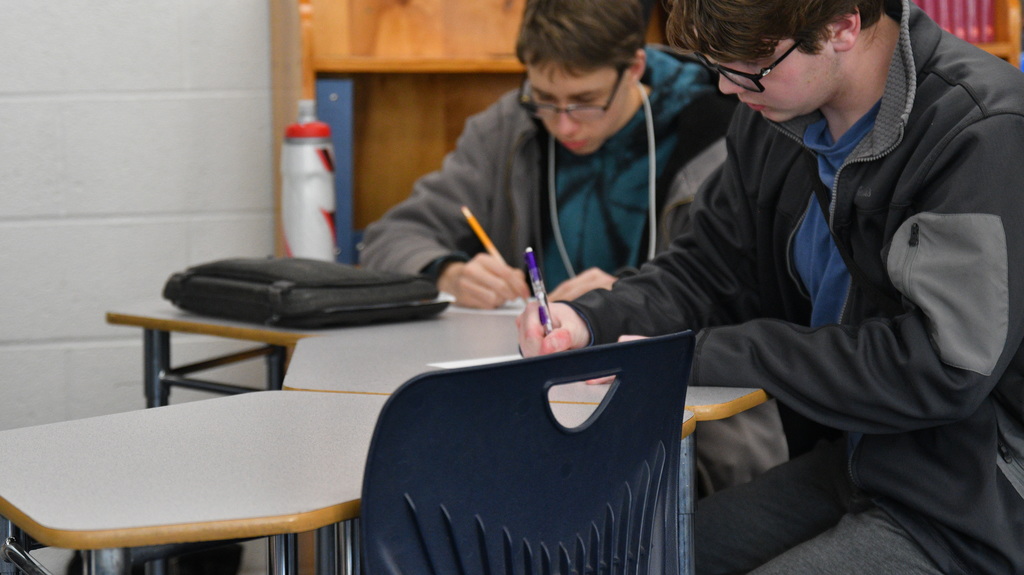 The senior civics class is having lots of fun with mock congress! After learning about our government and how it functions this past semester, we are now putting learning into action by participating in our very own mock civics class government. Last week we campaigned and held presidential debates & elections. Congratulations to Libby Macklin and Jaelyn Himmelberg for being elected as president and vice president. Today we will be appointing 3 supreme court justices!