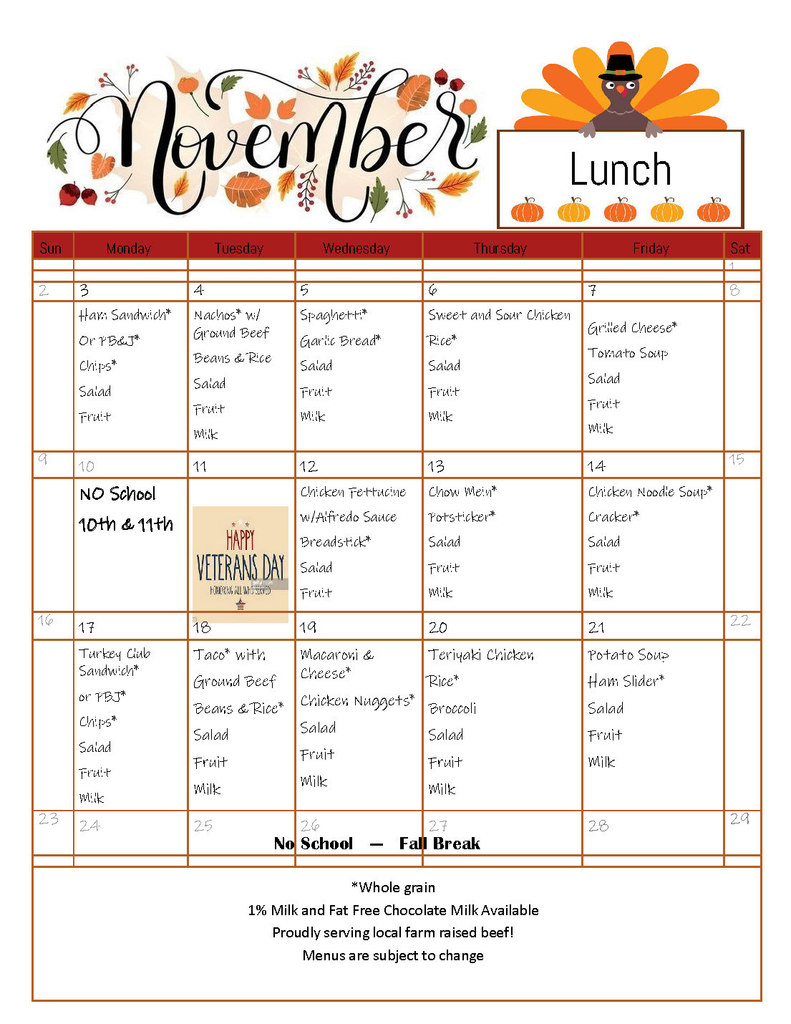 Nov Menu