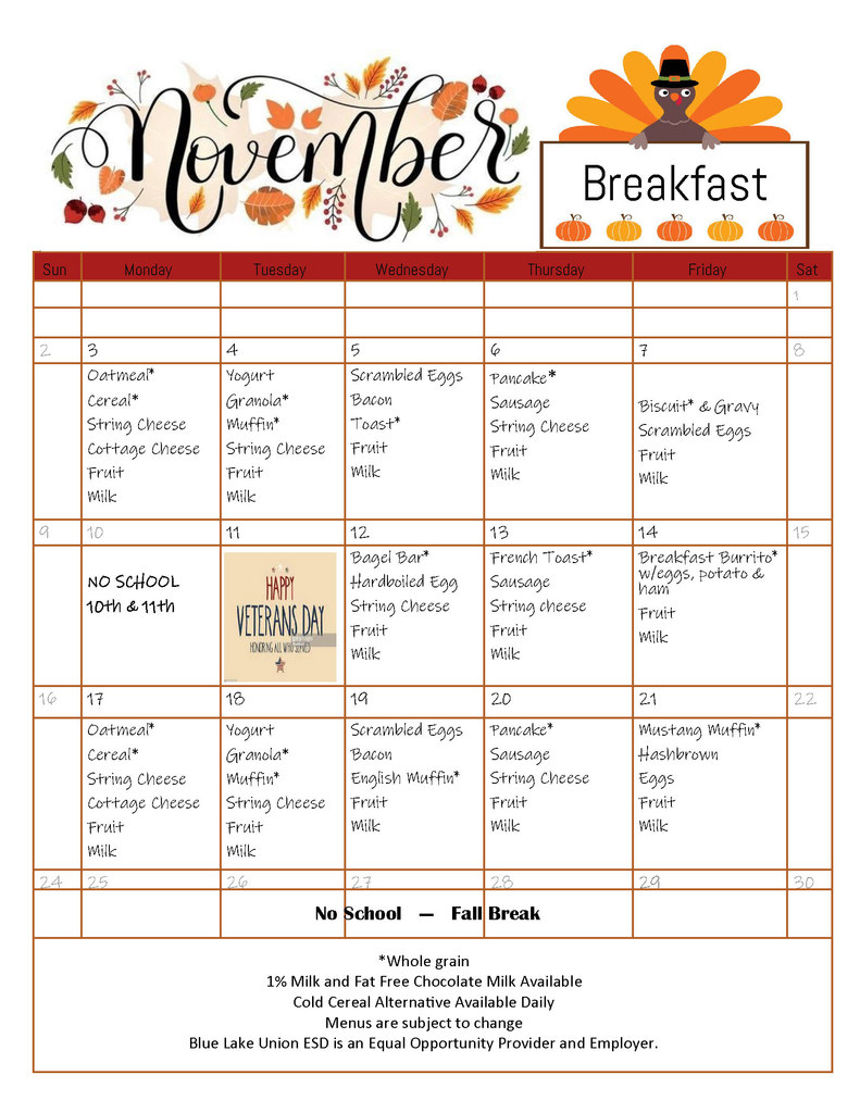 Nov Menu