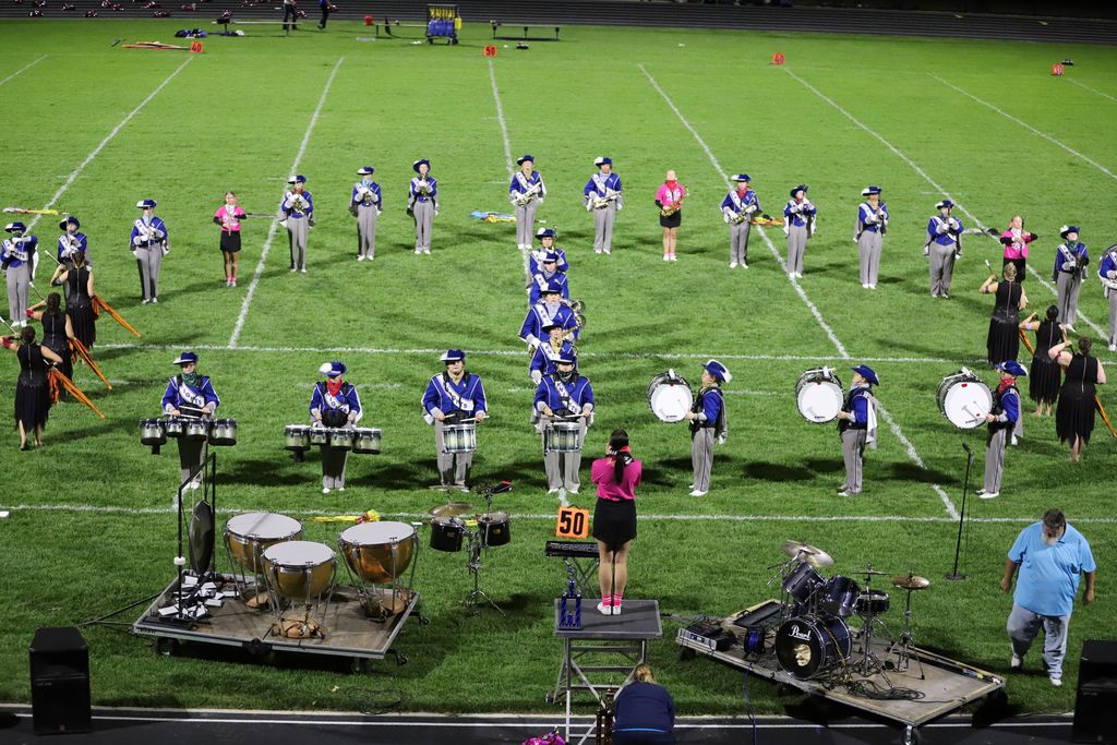 BRHS Marching Band Formation on 10/10
