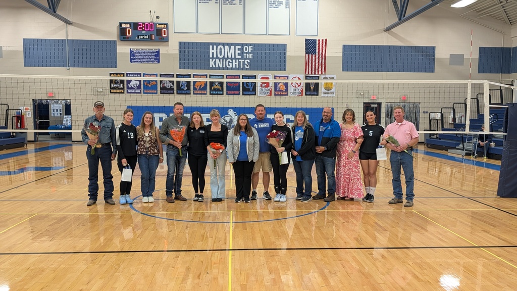 BRHS Senior Volleyball Players and their Family