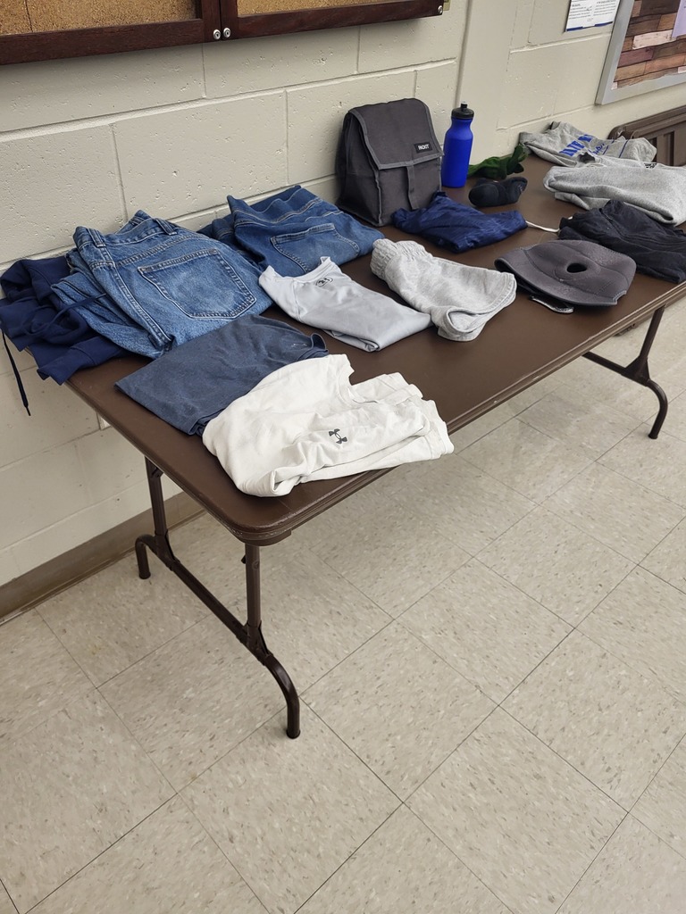 Lost & Found items at BRHS