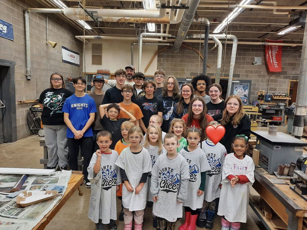 Mrs. Parson's Kindergarten Class and Mr. Tongate's Woods Class