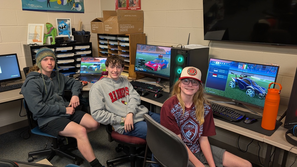 Elias Nolan, Jasper Schlieper, and Jaxon Beckman - BRHS Rocket League Team that competed in the IHSEA Playoffs against St. Anne