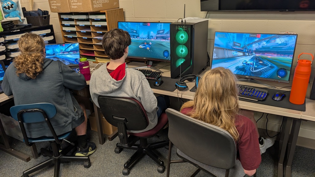 E-Sports Team Competing in Rocket League