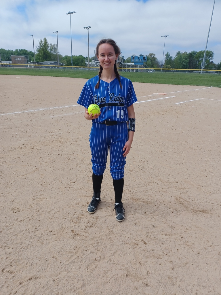 Carmen Ellis with her home run ball from 4/25 vs. Eisenhower 
