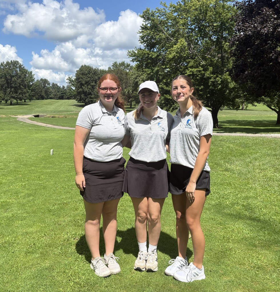 BRHS Girls Golf Team: Brooklyn Hardesty, Karen Johnson, and Aubrey Kile