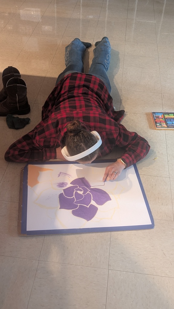 Working on a succulent on the floor