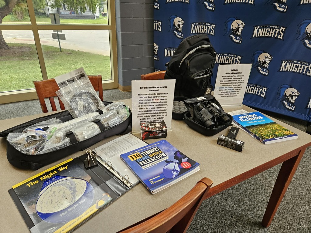 BRHS Library Hobby Kits - Stargazing and Hiking/Bird Watching