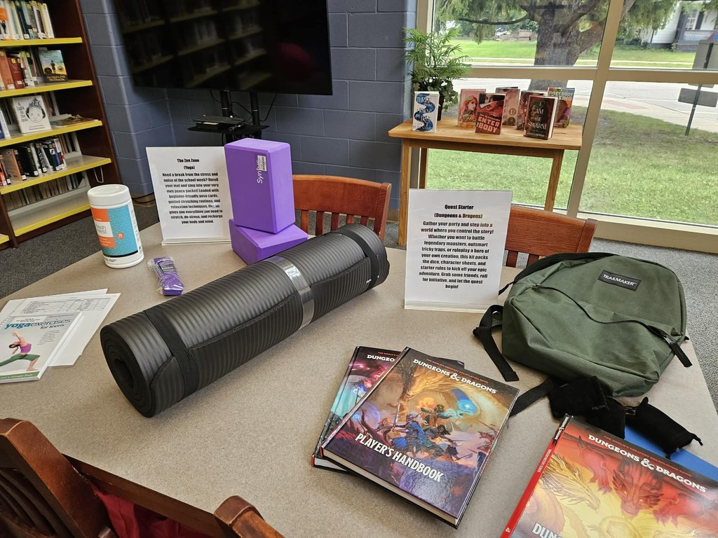 BRHS Library Hobby Kits - Yoga and Dungeon's and Dragons 