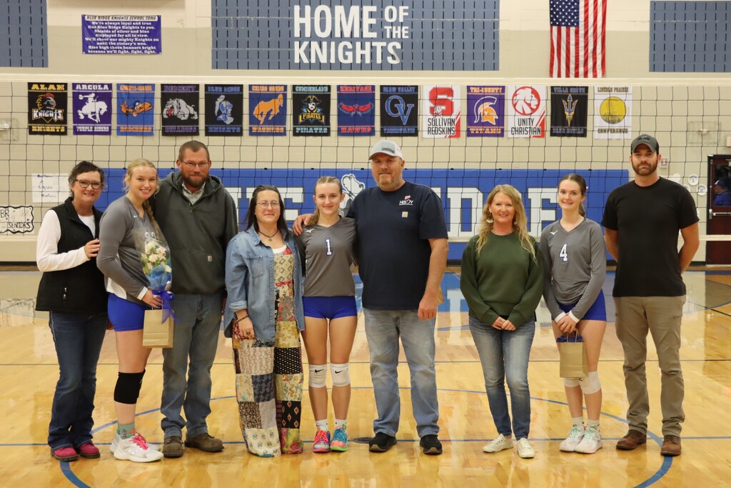 Volleyball Seniors and families
