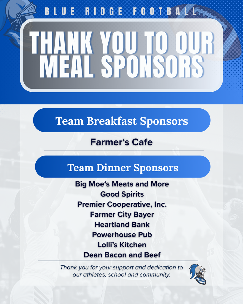 2026 Meal Sponsors