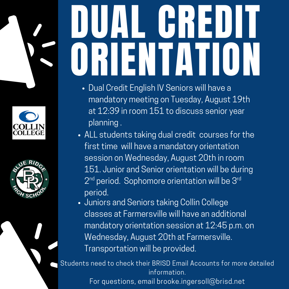 Dual Credit Orientation