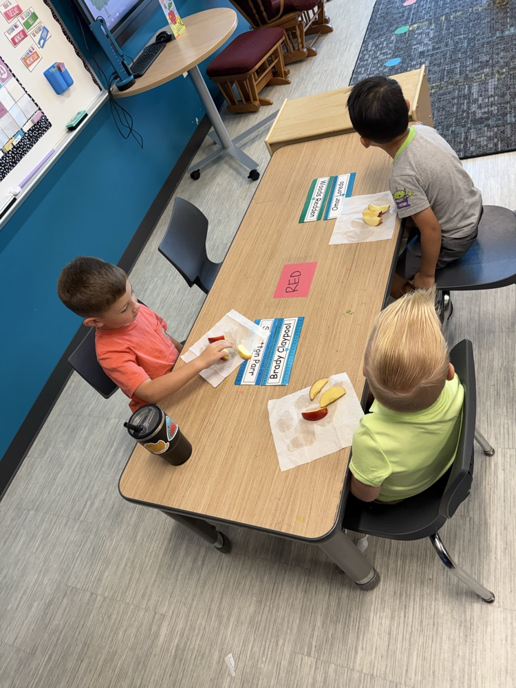 Prek learning about apples
