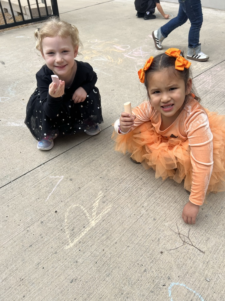 Pre-k chalk fun!