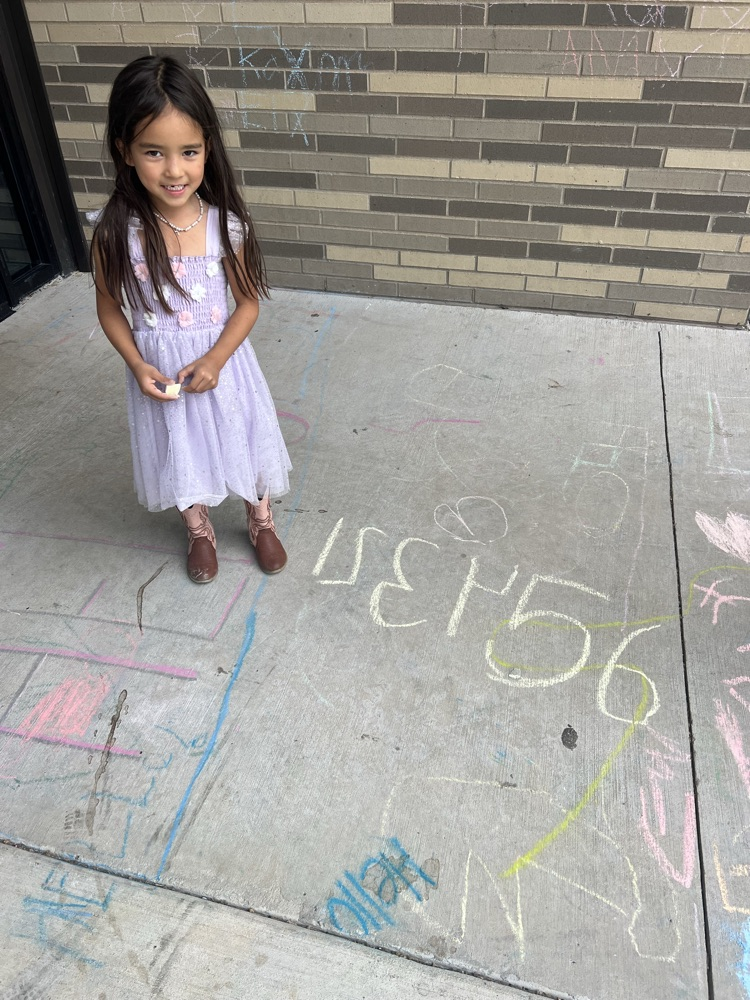 Pre-k chalk fun!