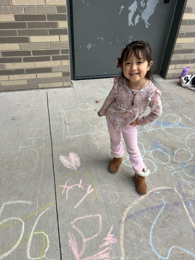 Pre-k chalk fun!