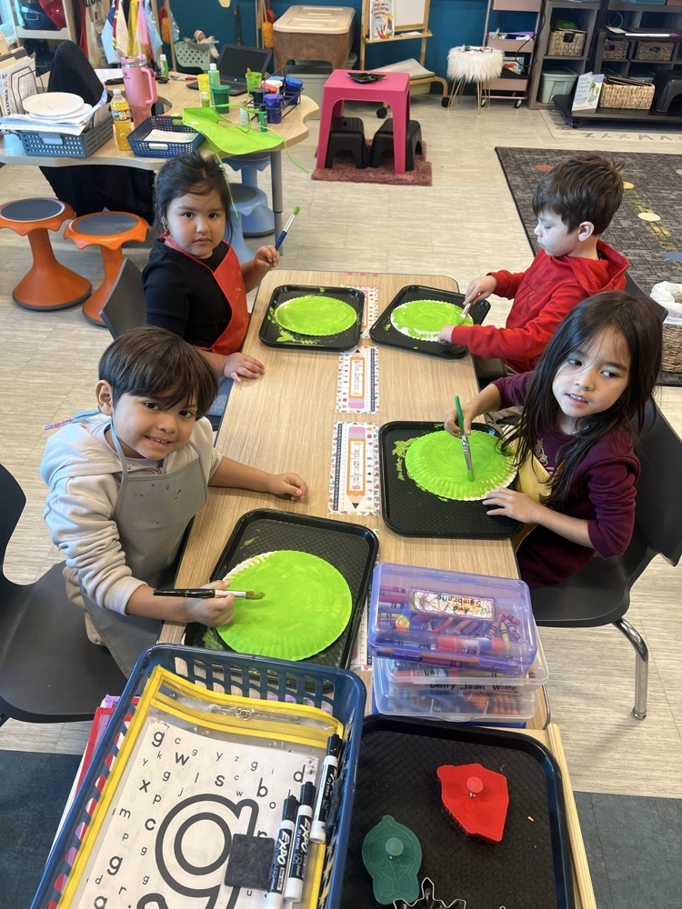 Pre-k painting fun 