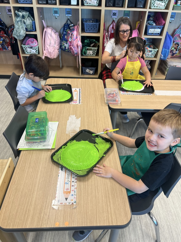 Pre-k painting fun 