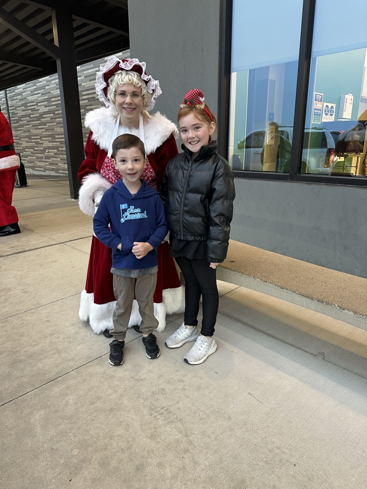 Mrs. Claus & students