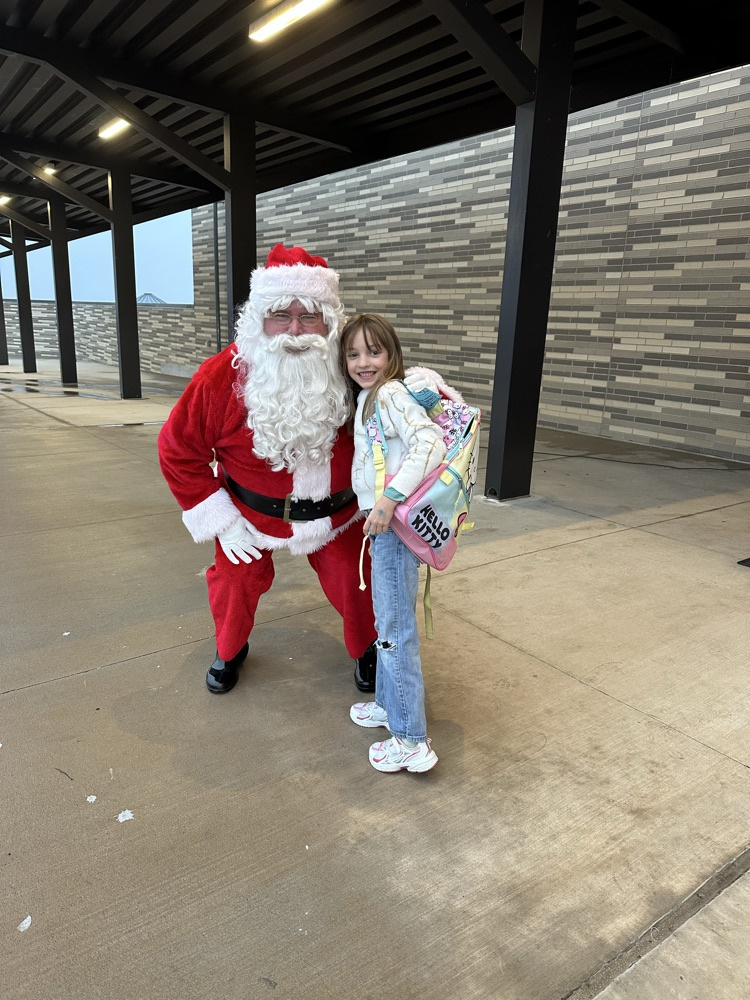 Santa & student