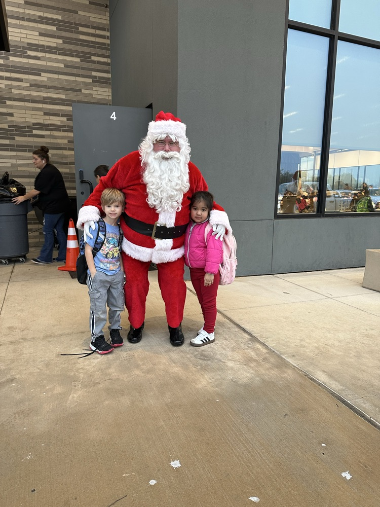 Santa & students