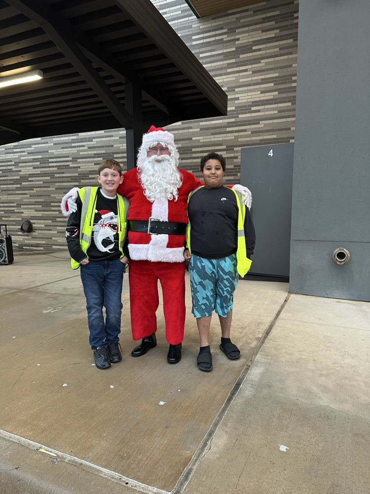 Santa & students
