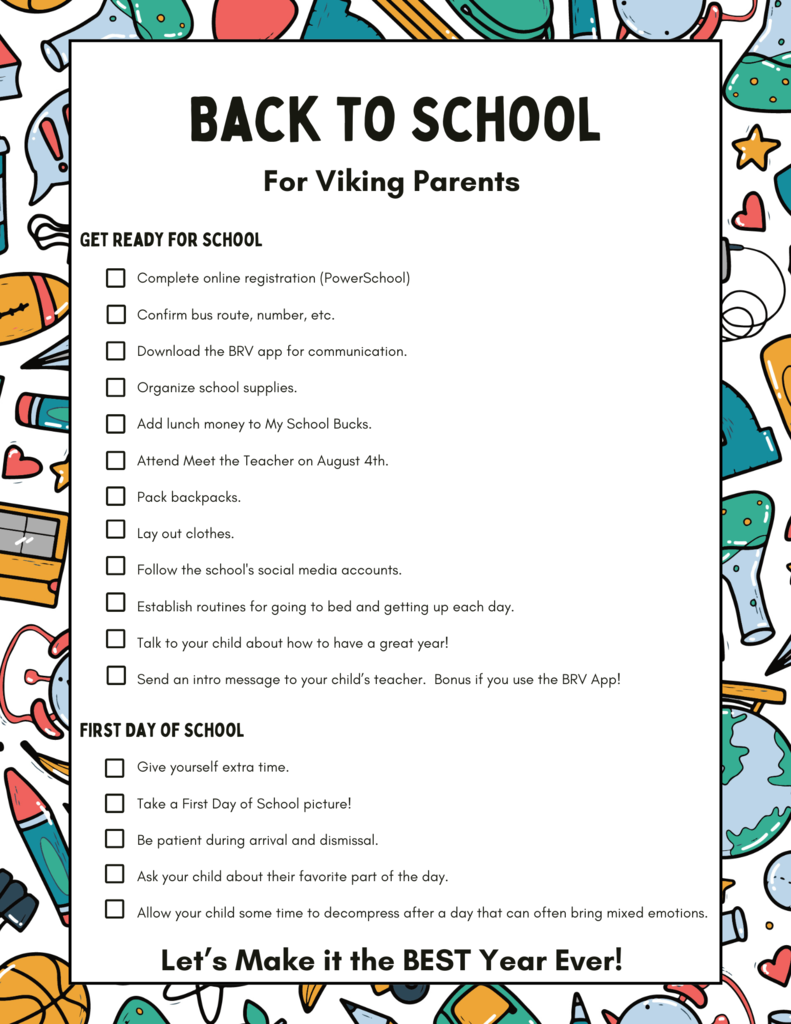 Parents Checklist
