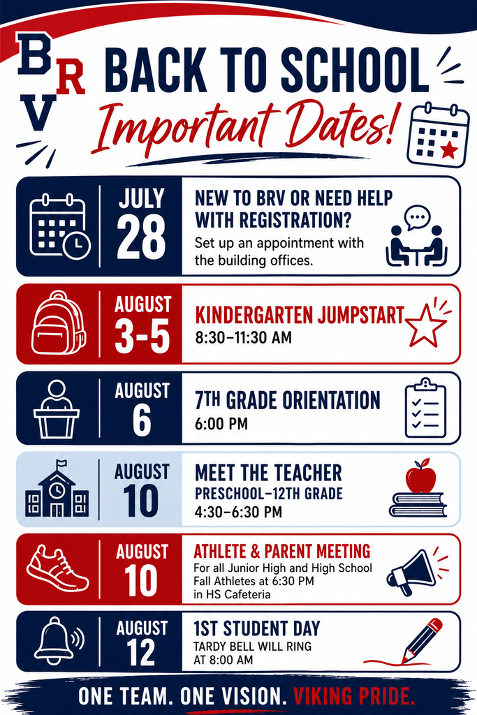 Back to School Dates