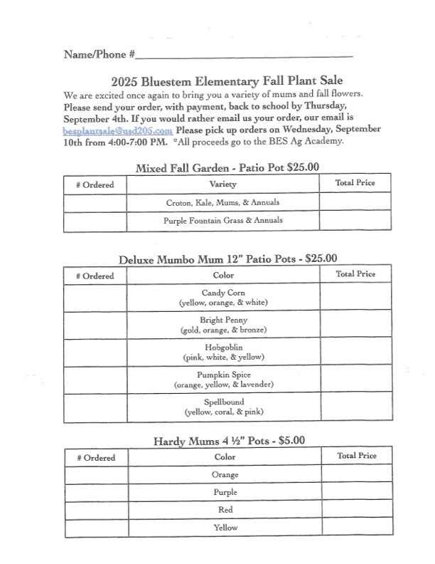 Plant Sale