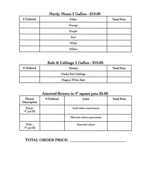 Plant Sale