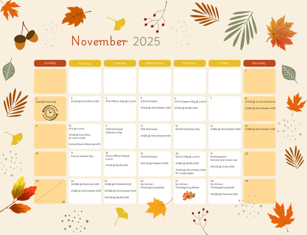 November Calendar
