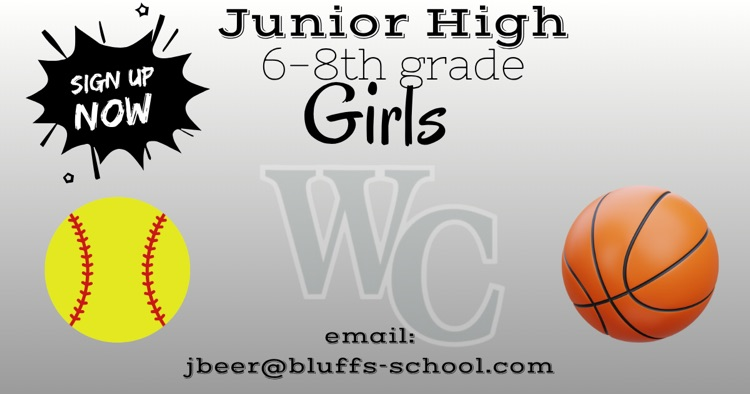JH girls sign ups!