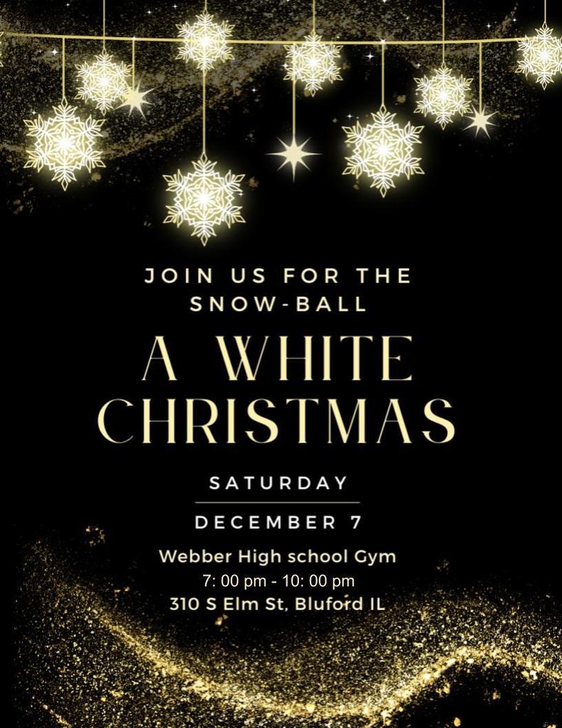 Dear Webber Nation, We’re excited to announce our upcoming high school dance, "A White Christmas!" Mark your calendars and get ready for a magical evening celebrating the season together. Date, time, and location details are on the flyer below. Stay tuned for more updates – additional information will be shared soon.