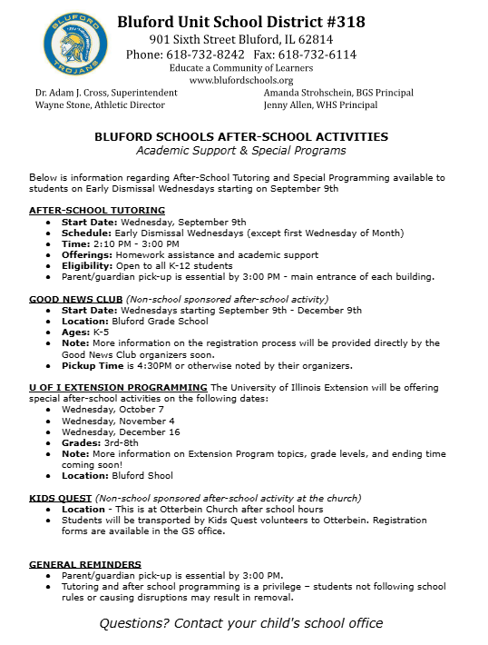 after school flyer