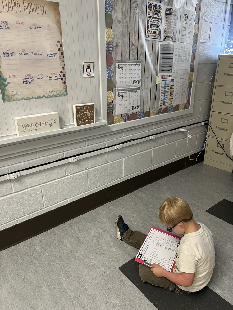 Write the Room for the letter of the week—a favorite activity for our younger students!