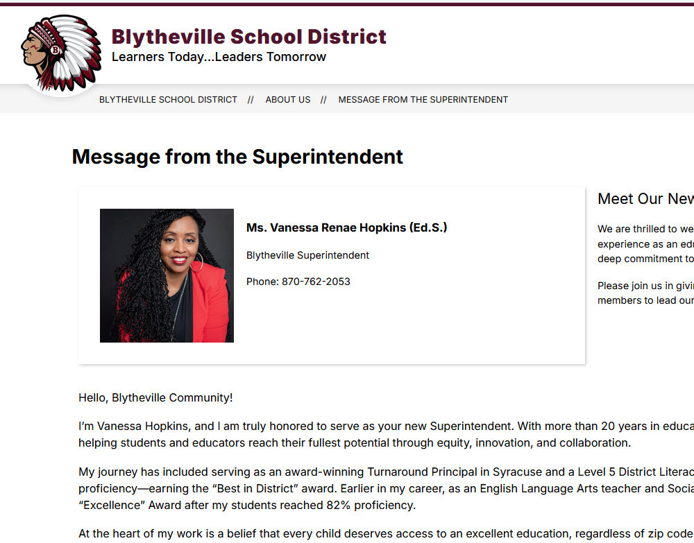 Meet Our New Superintendent