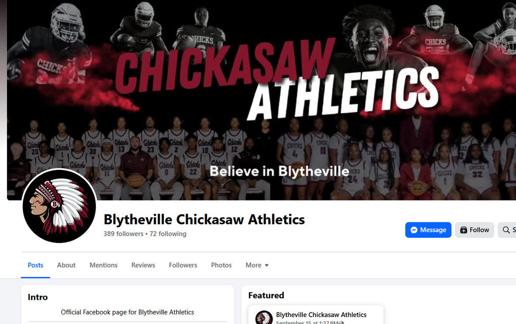 BHS Athletics FB screen capt