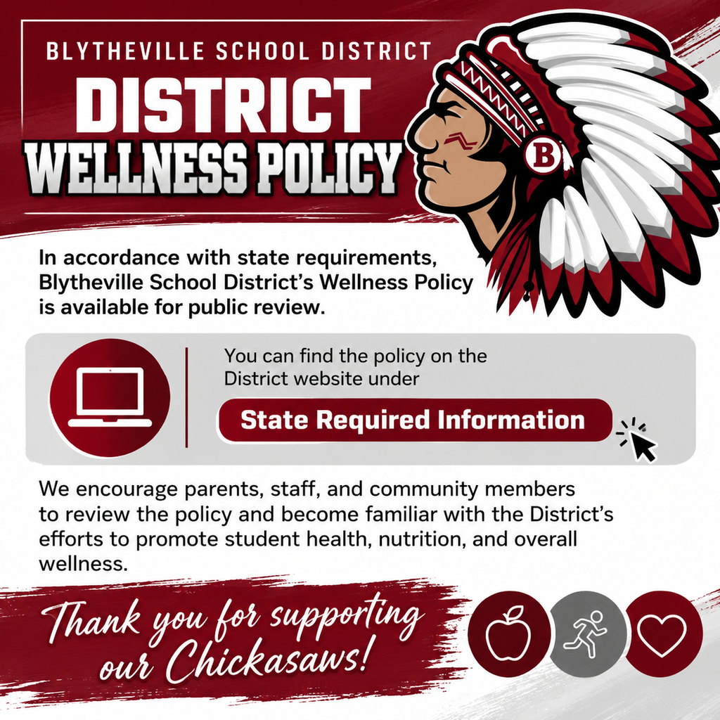 District Wellness Policy Announcement.
