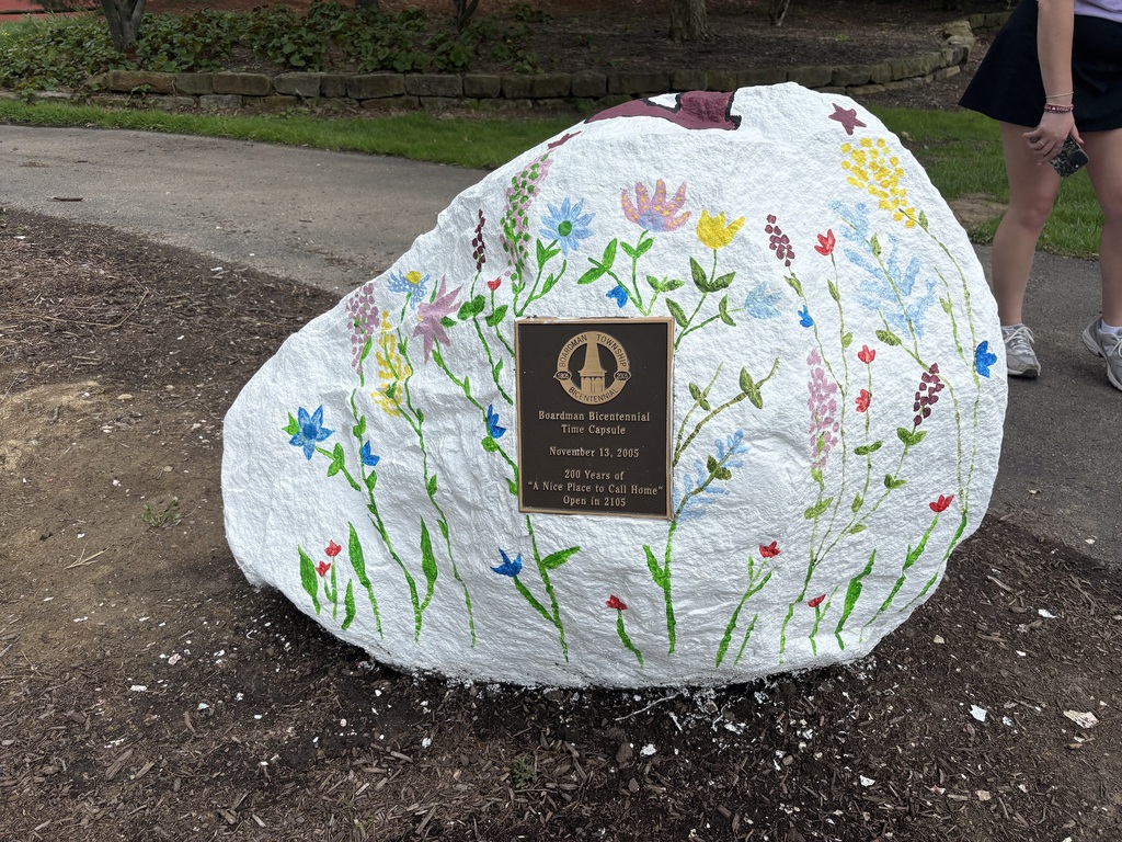 NAHS Rock Painting in Boardman Park