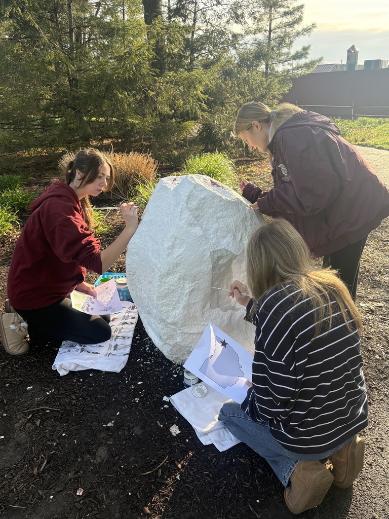 NAHS Rock Painting at Boardman Park