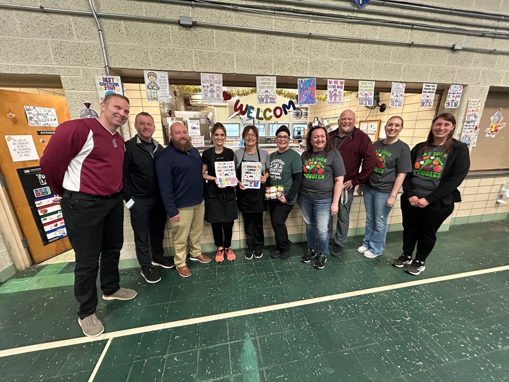 Robinwood cafeteria workers with central office team