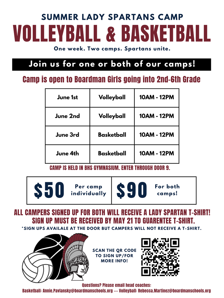 Volleyball/Basketball Camp Flyer