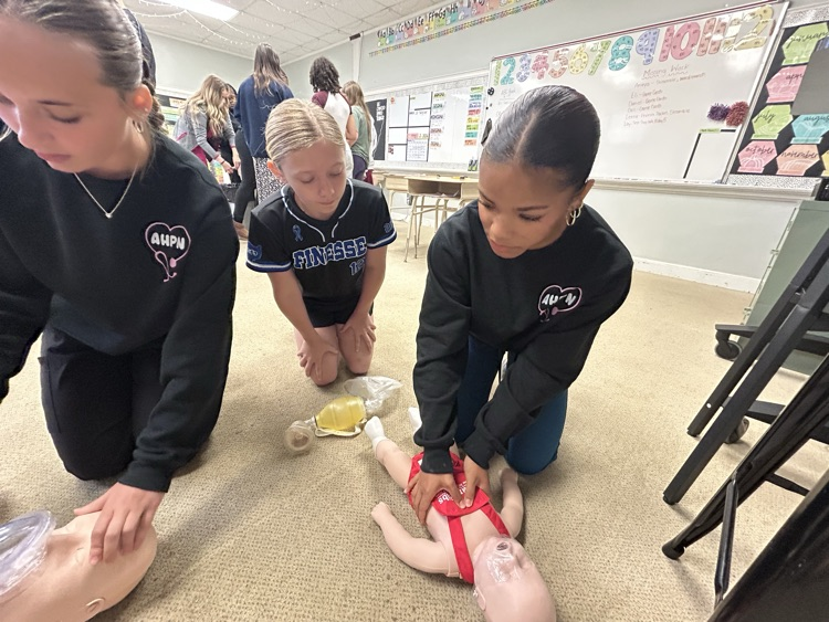 students learning for