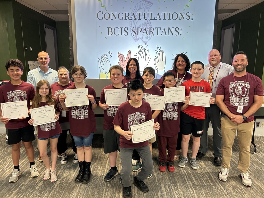 6th graders who had perfect math scores with certificates and teachers